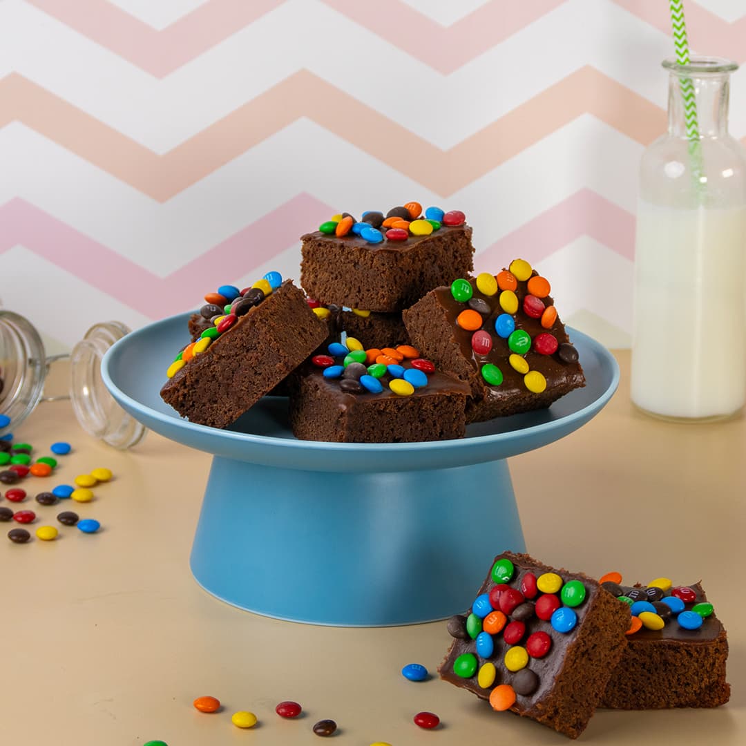 Brownie con Fudge y M&M´s (8pz)