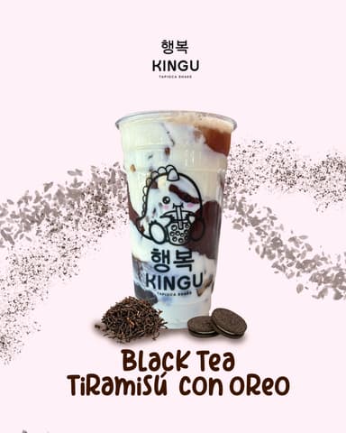 Black Tea Tiramisú con Oreo