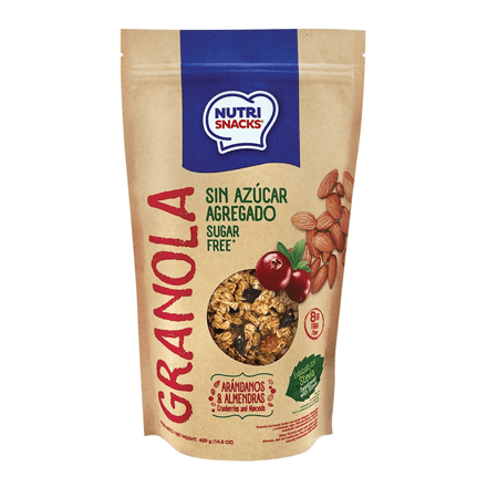 Granola Nutri Snacks Almendras Arándanos Bolsa 300 g