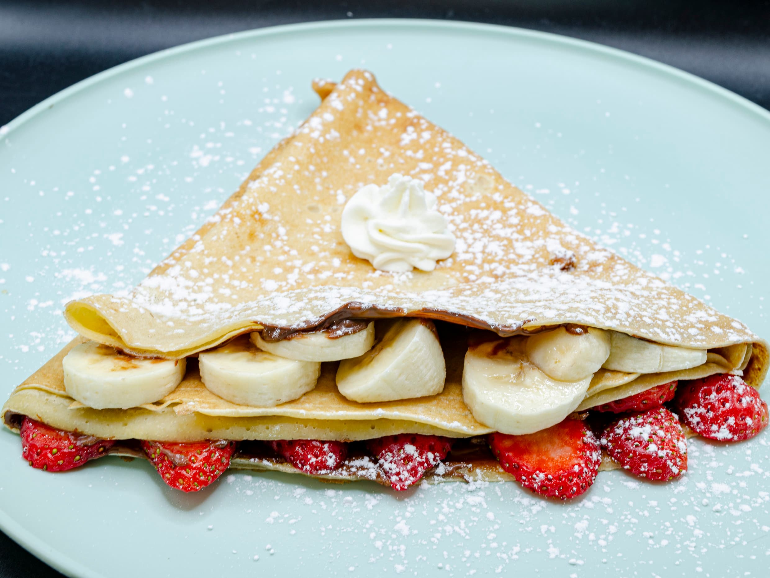 Crepa Nutella, Fresa y Plátano