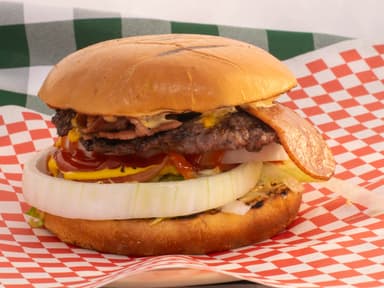 Tocino Burger con papas