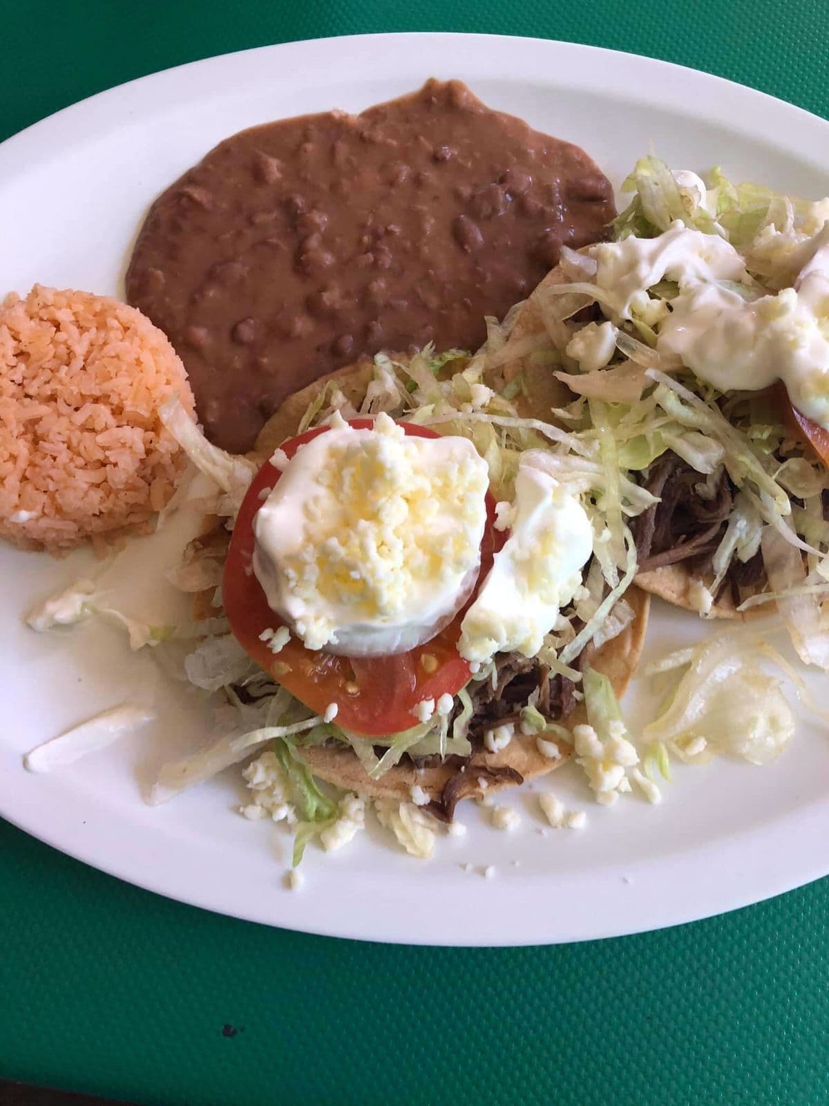 Tostadas de res, pollo o puerco
