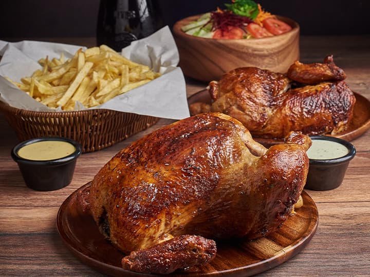 1 Pollo más 1/2