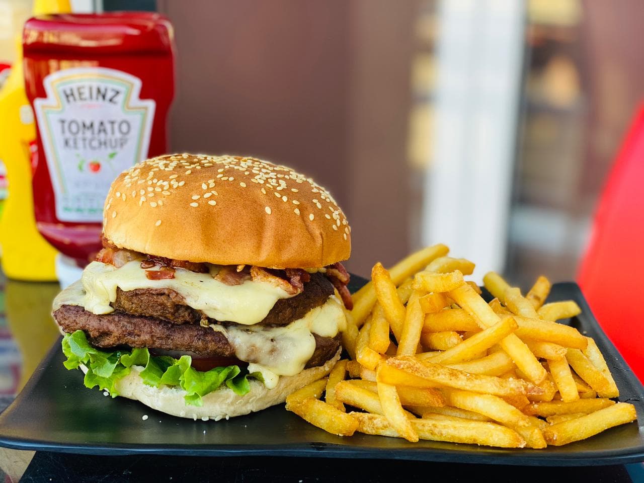 Hamburguesa Jumbo Hawaiana Doble