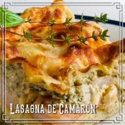 Lasaña de Camarón