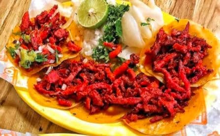 Tacos de Trompo de Puerco.