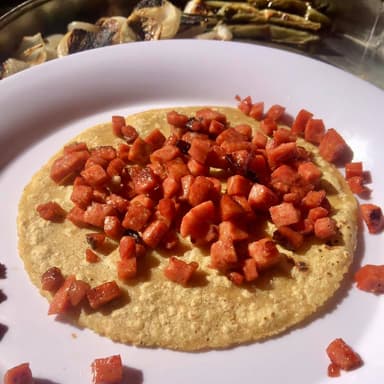 Taco de Chorizo mediano