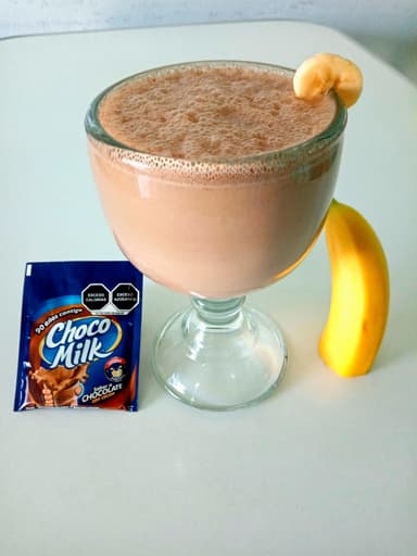 Licuado de Plátano con Chocolate
