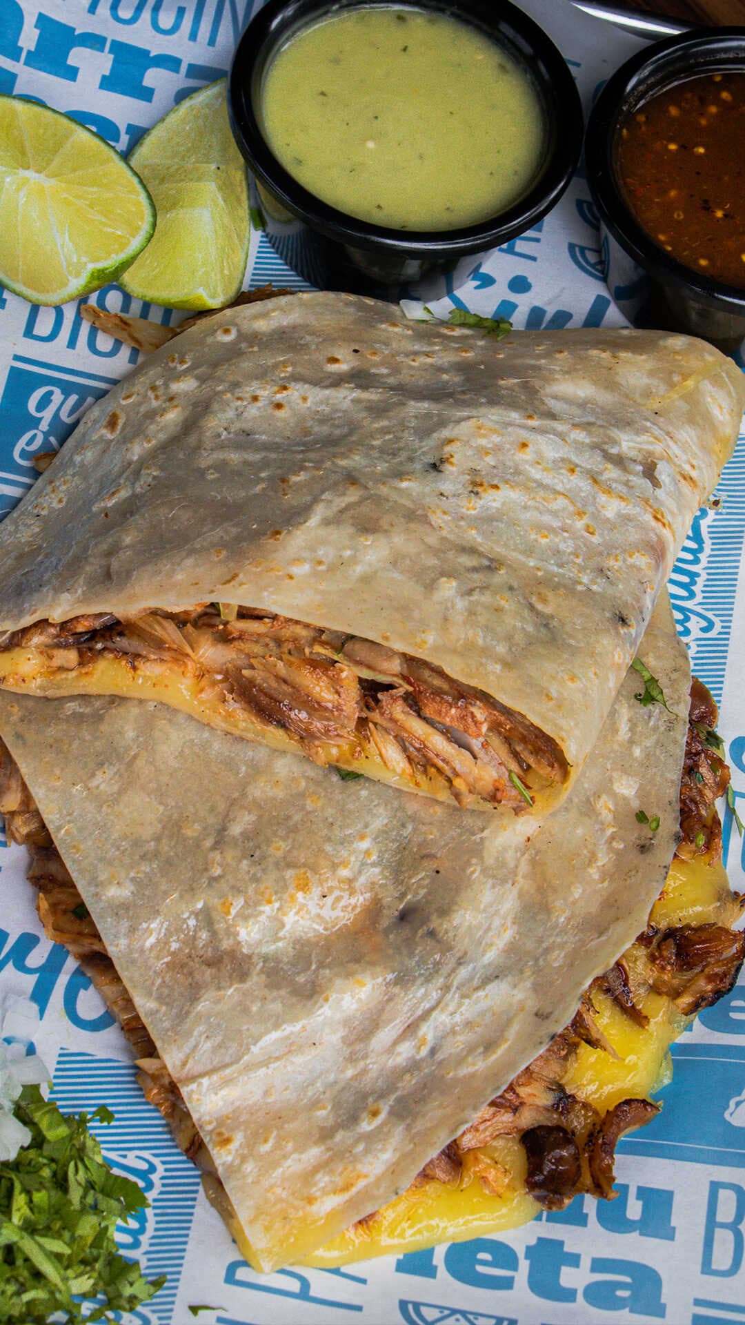 QUESADILLA CON CHAMPIÑONES