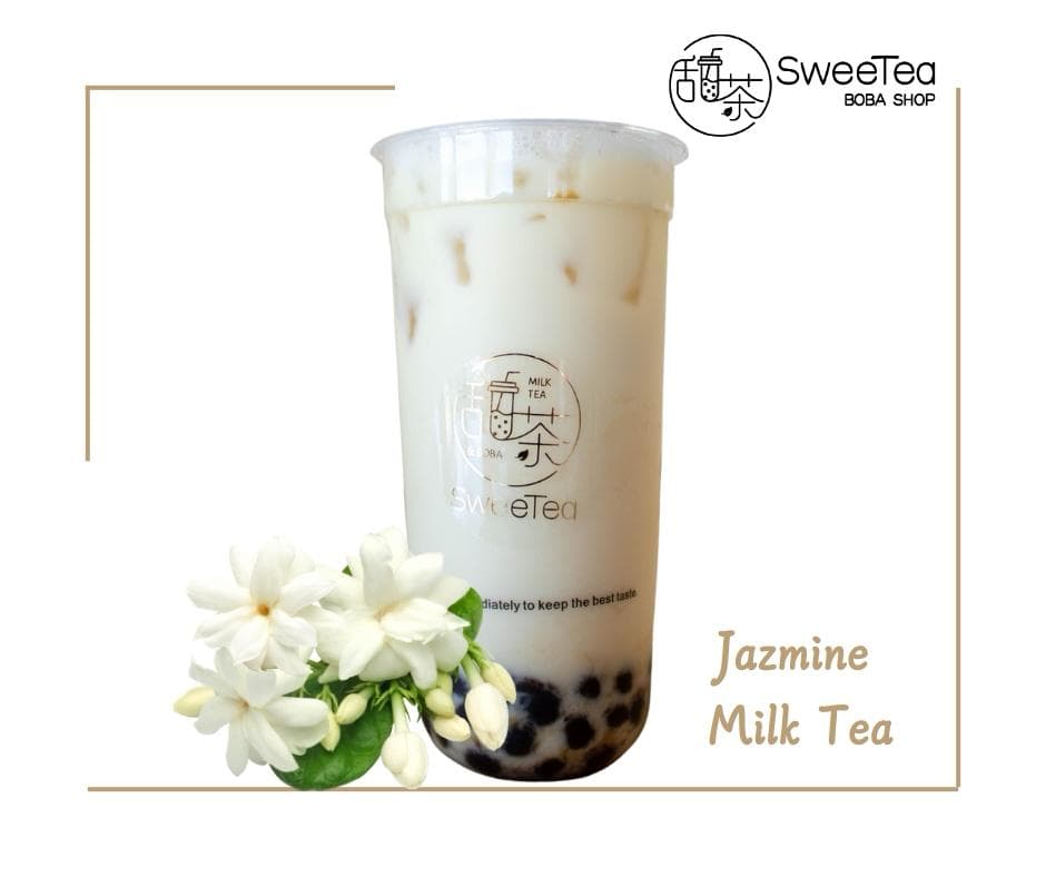 Jasmine Green Milk Tea (Boba no incluida)