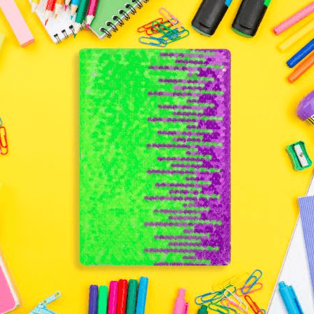 Libreta Lentejuelas 80 Hojas