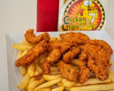 2 Ordenes de papas con pollo grandes