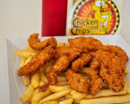 2 Ordenes de papas con pollo grandes