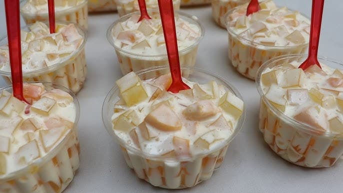 Durazno con crema