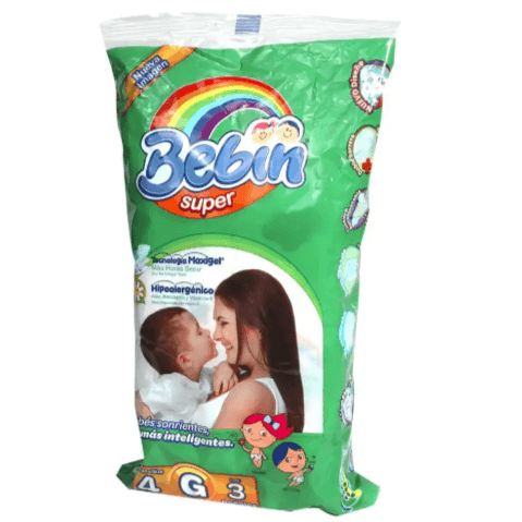 Bebin Pañales AbsorSec con 3 piezas. Etapa 4 Grande.