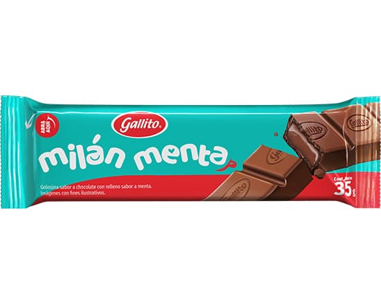 Chocolate Tableta Milán Menta