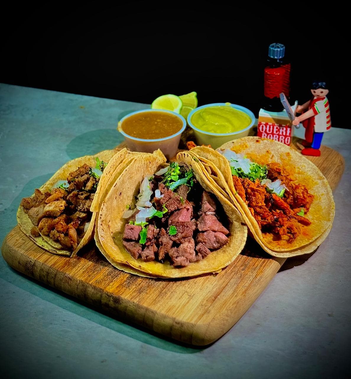 Taco de maíz de pastor
