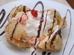 Helado Tempura de Vainilla con Cajeta
