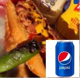 Combo Personal-Hotdog con Tocino con Pepsi de Lata