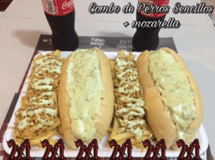 3x1 Perros Gratinados Jamón + Papas Francesas
