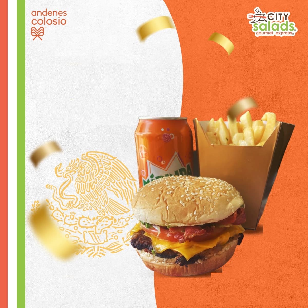 Combo Didi Hamburguesa+1/2 Papas Frances +Mirinda