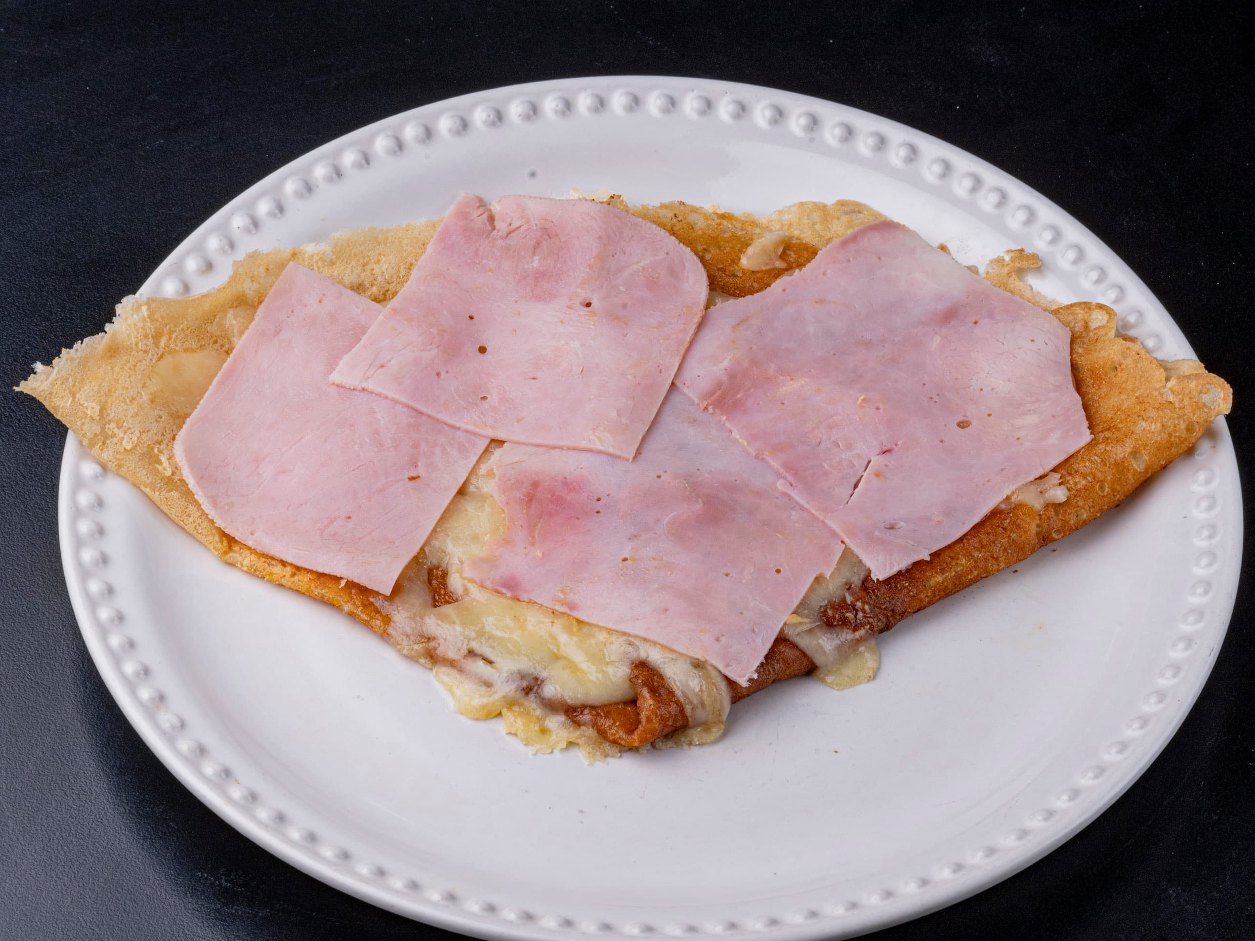 Crepa Jamón con Queso