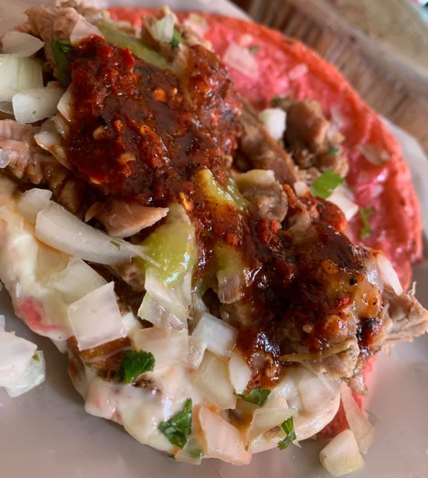 Taco de pata con verdura