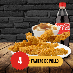 4 Fajitas de Pollo