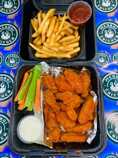 1/2 ORDEN DE ALITAS C/ PAPAS