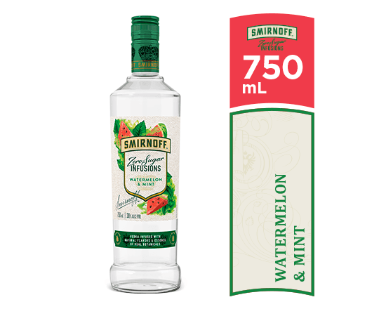 Vodka Smirnoff Infussions Sandia Menta 750 ml