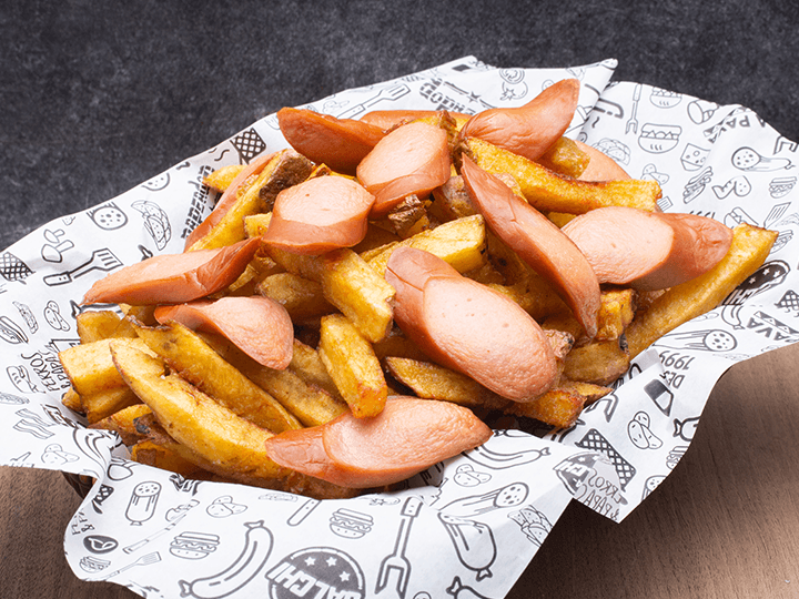 Salchipapa Frankfurter