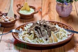 Chilaquiles con Bistec