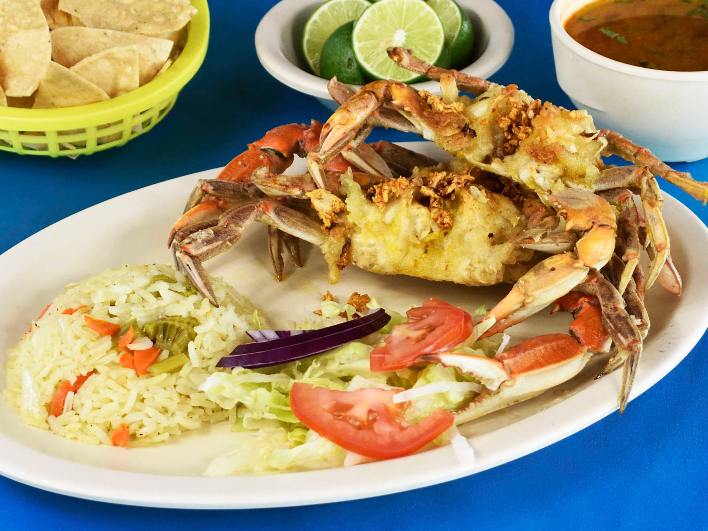 Jaibas al Mojo de Ajo