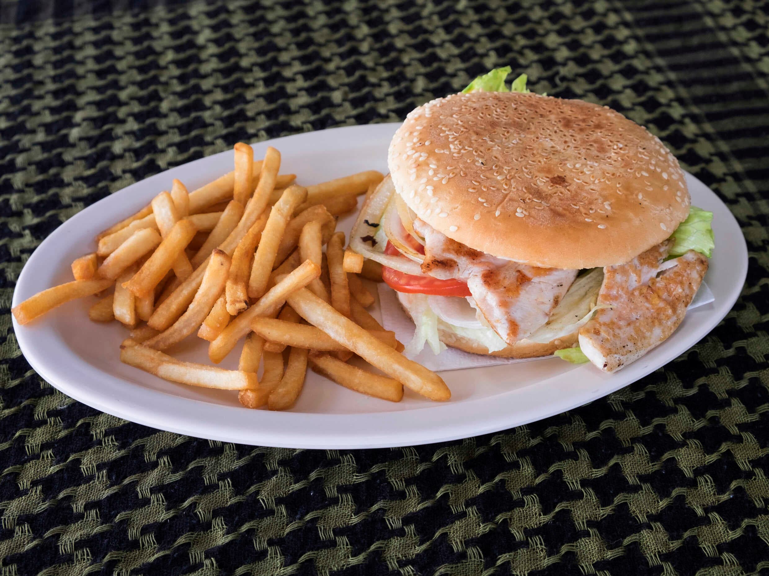 Combo Hamburguesa Pechuga a la Plancha