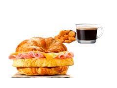 Combo. Croissanwich Huevo Queso y Jamón