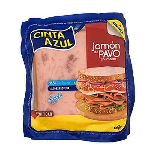 Jamón Ahumado Pavo Cinta Azul 250 g