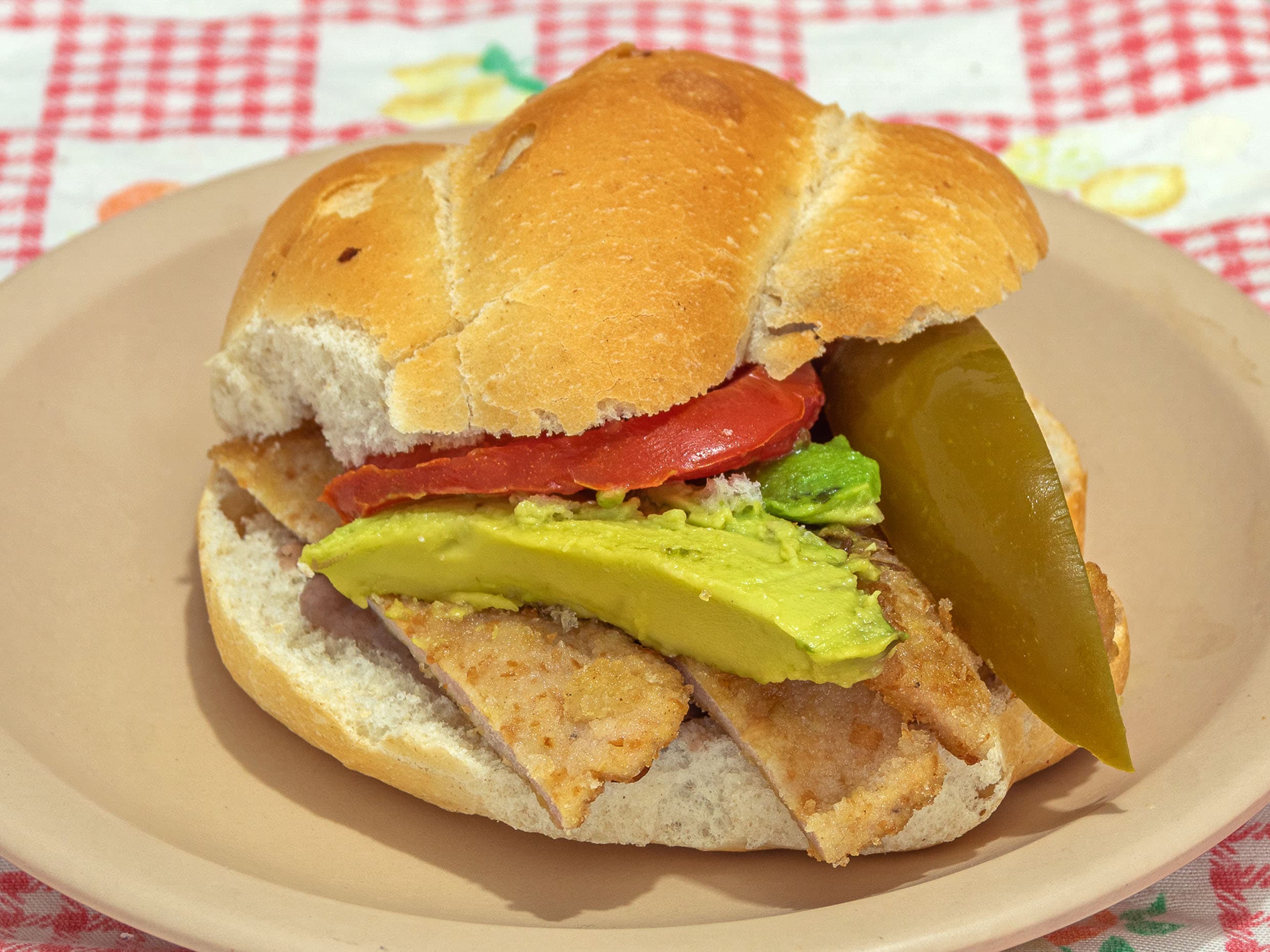 Torta  de milanesa de cerdo