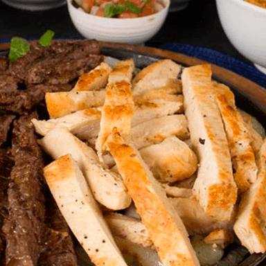 Arrachera Y Pollo