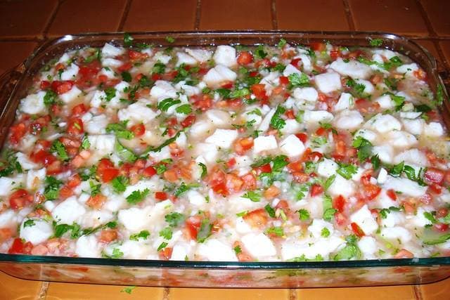 Ceviche Mixto  (Camaron, Pescado y Pulpo)
