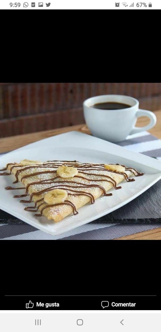 Crepa de Lechera con Plátano