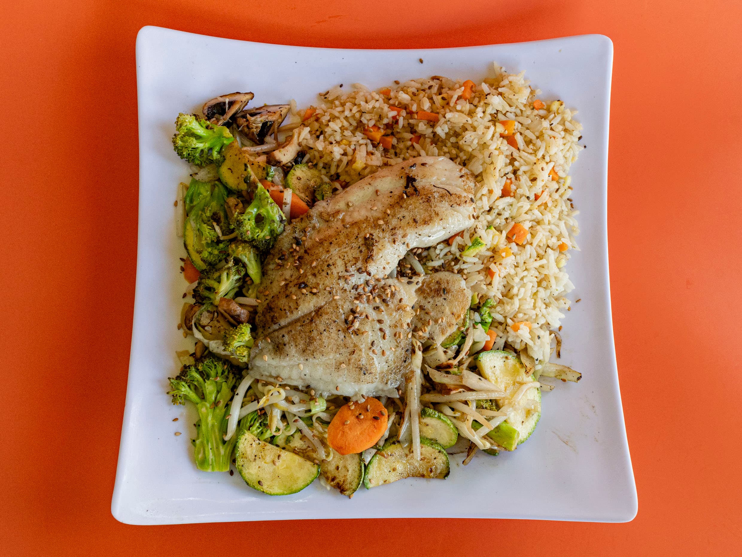 Teppanyaki de Pescado Blanco