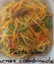 Pasta Pollo, Cerdo o Combinada