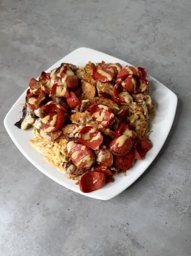 Salchipapa Pollo DG 2 Personas