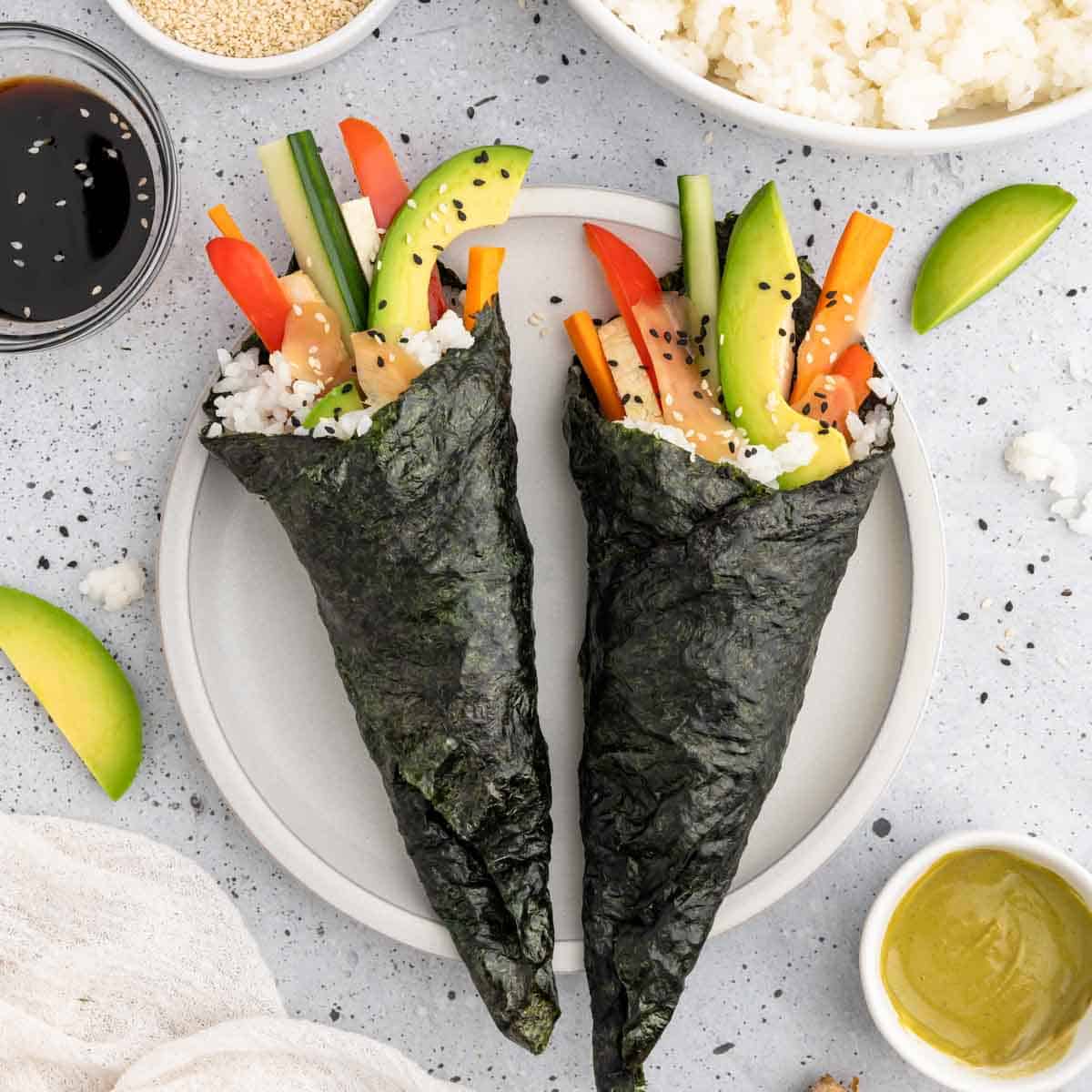 Temaki de Camarón 2 pzas