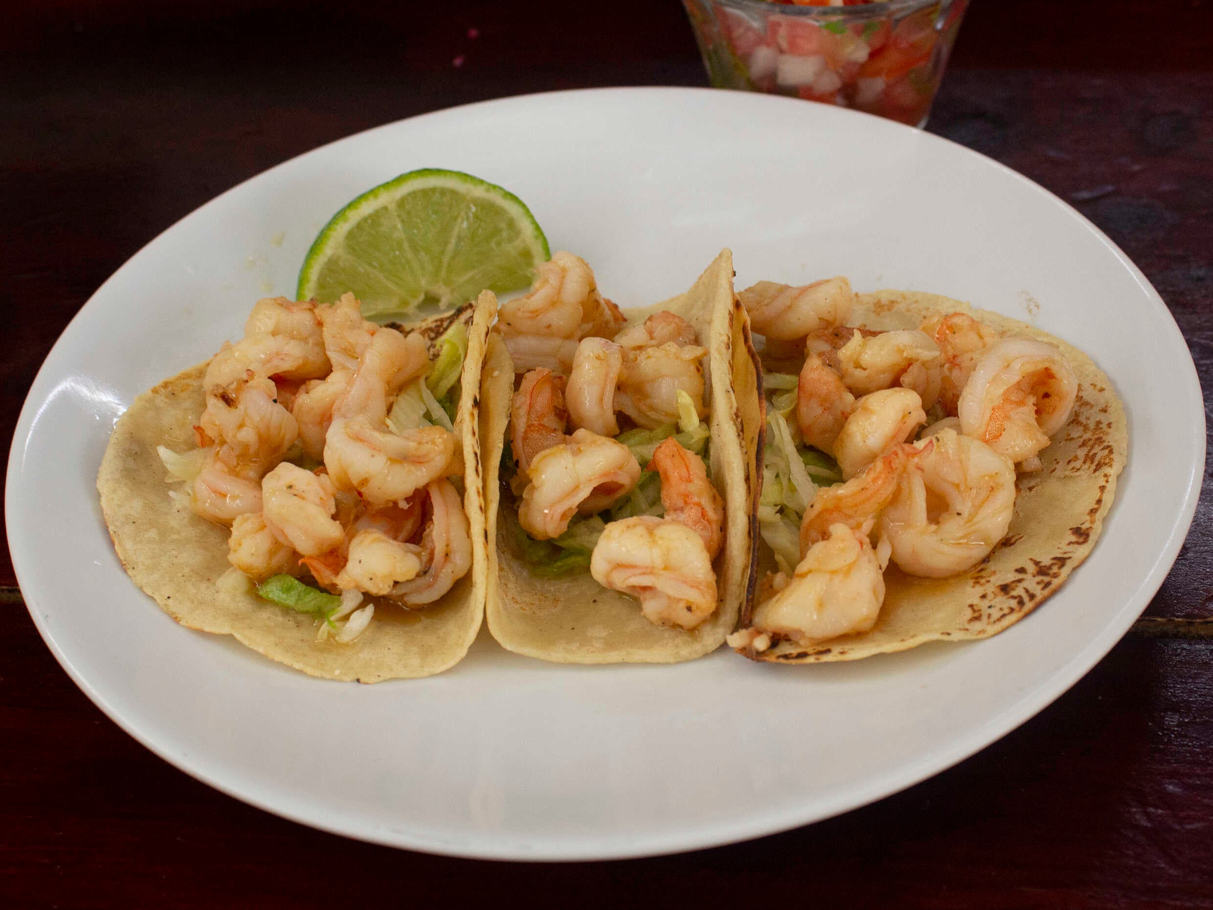 Taco de Camarón a la Mantequilla