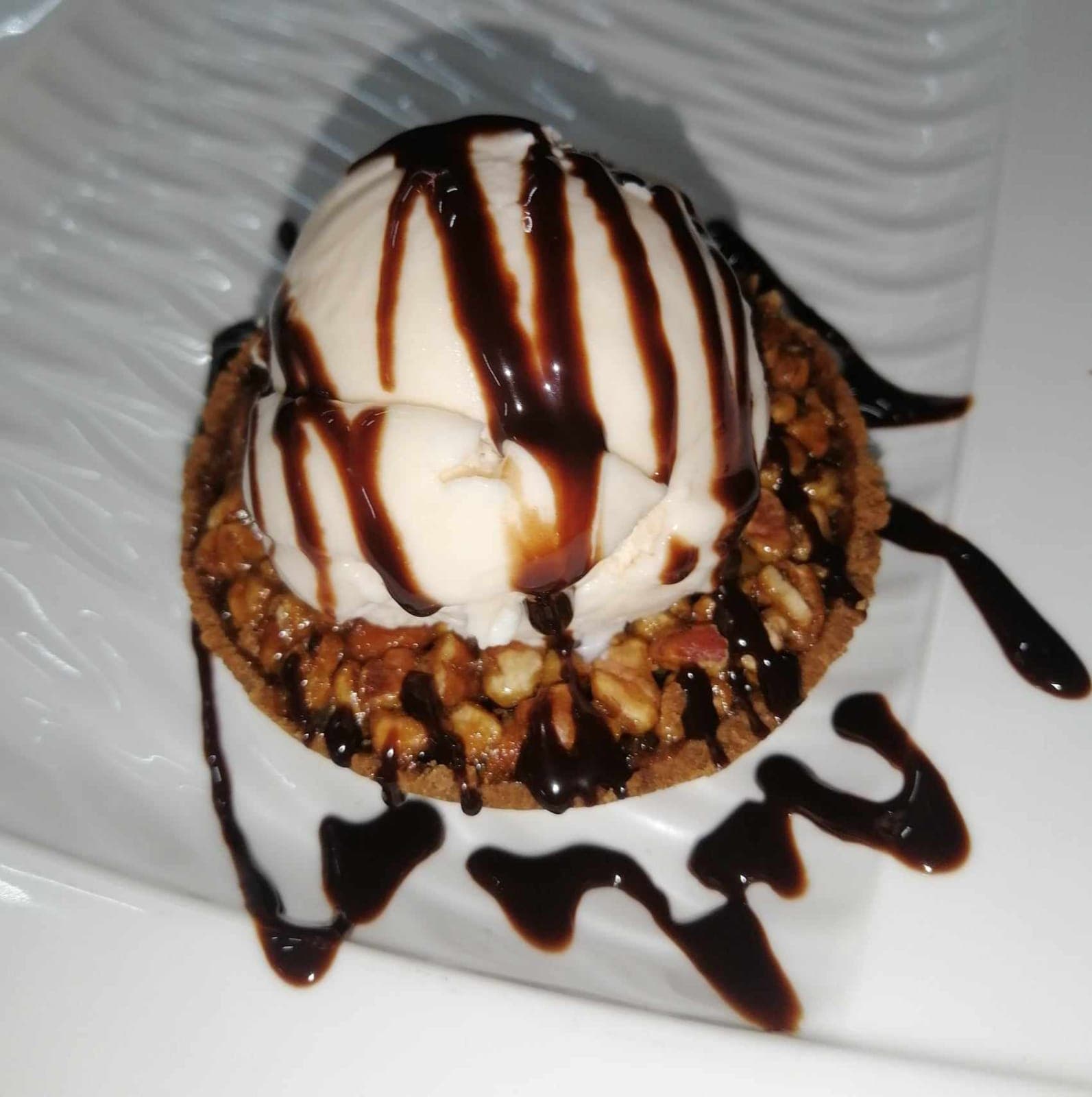 Pau nuez con helado