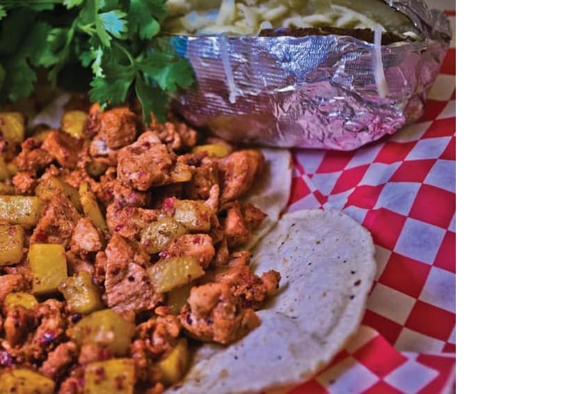 Tacos de Pastor con Piña.