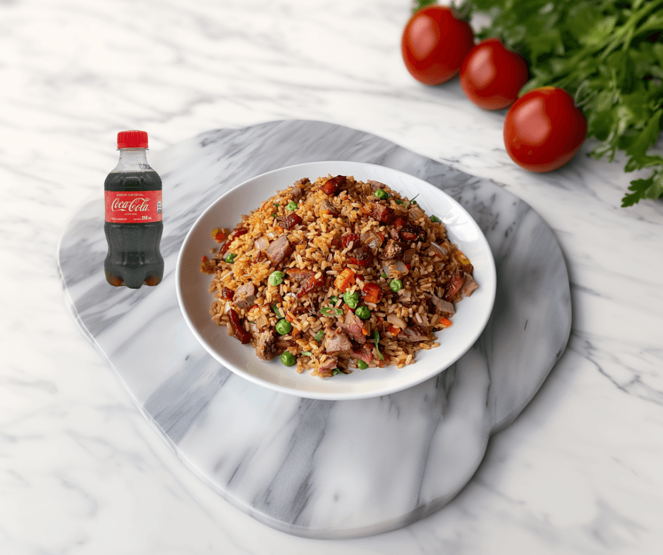 Entero Arroz Cantoné + Refresco 250 Ml