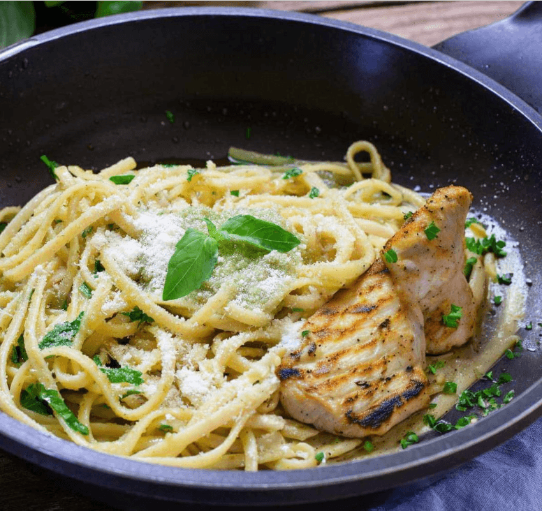 Pasta Caribella con Pollo a la Parrilla