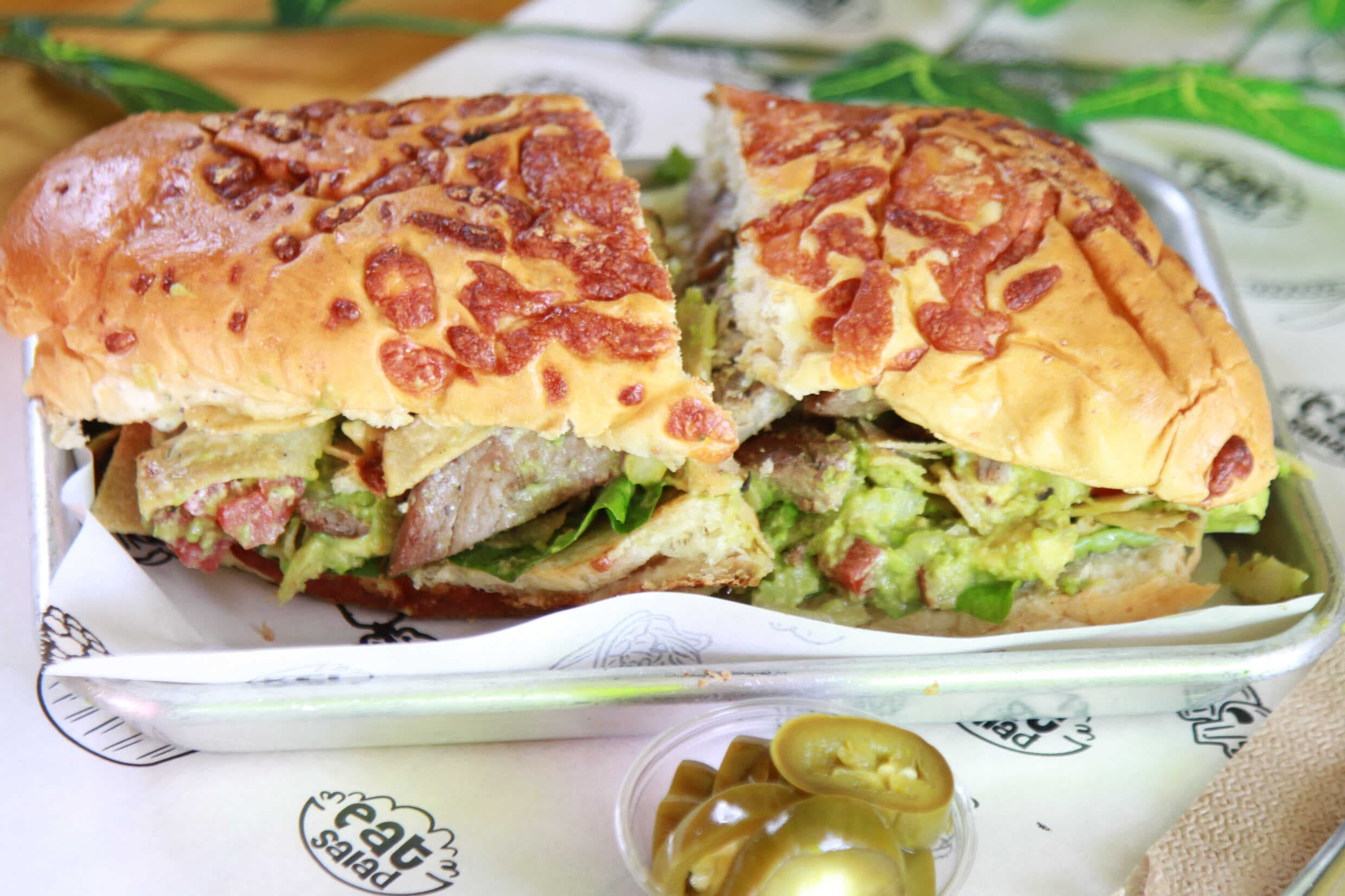 Guacamole Arrachera panini